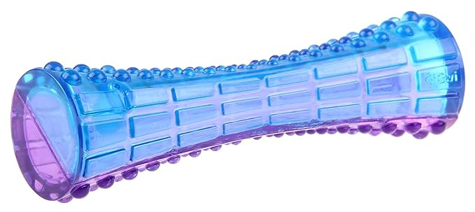 چوب جویدنی و دندان گیر سگ GiGwi Johnny Stick مخصوص سگها، مقاوم در برابر سوراخ شدن، طراحی بافتدار برای تمیز کردن دندانها، طنابکشی، جویدن، تحریک ذهنی، کاهش کسالت