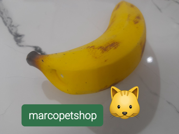 اسباب بازی شکل میوه موز و صدا دار به جنس پلاستیک